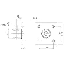 Flänsanslutningsrör ADAP SF 60