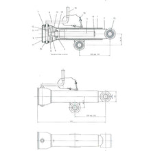 Vetoaisan tuki, tyyppi DST 1, kuumasinkitty