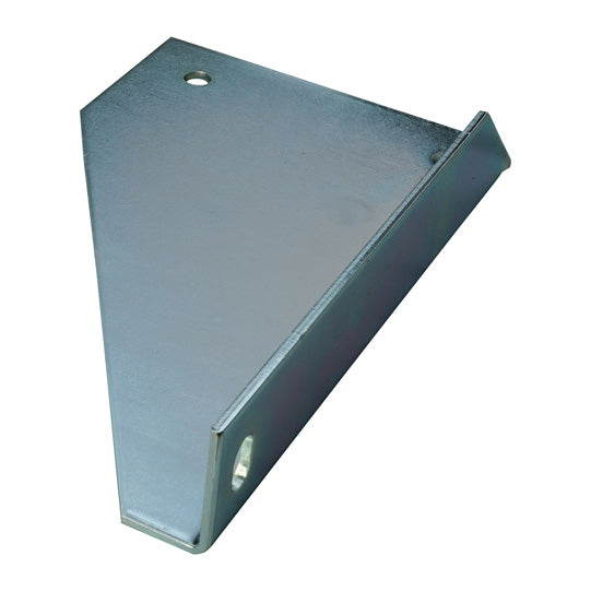 Gusset bracket, R, external punch, galvanised