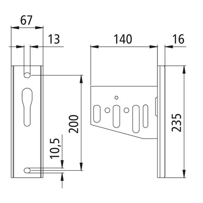 Clamp, galvanised