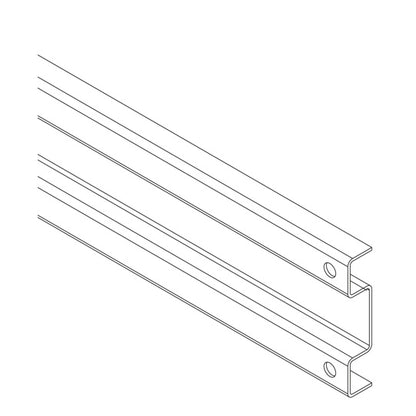 Longitudinal rail, 2000 mm long, galvanized