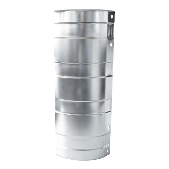 End cap, front, 400 mm, galvanised