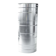 End cap, front, 400 mm, galvanised