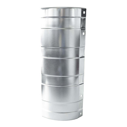 End cap, front, 400 mm, galvanised