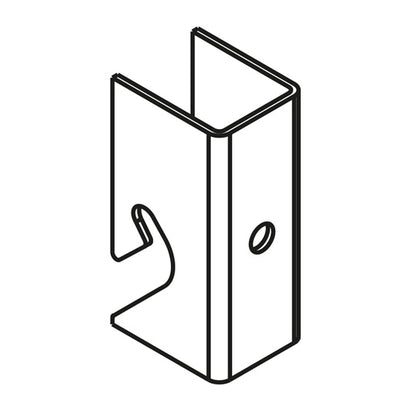 Bearing part, detachable / 100 mm, galvanised