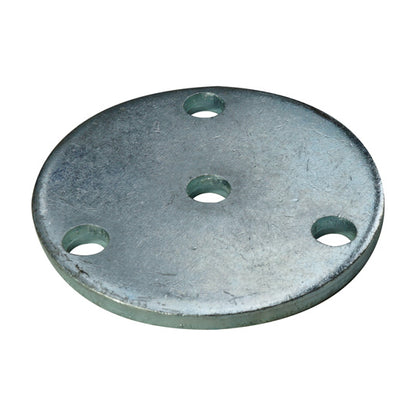 4-hole counter washer f. support tube w/ flange, loose, galvani