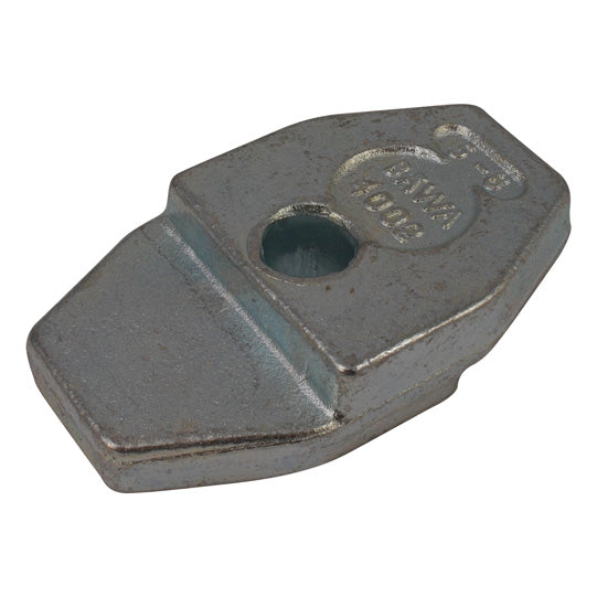 Clamping jaw, double-sided, galvanised, 5 - 8 mm/8 - 12 mm