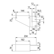 Swivel adapter 4000, galvanised