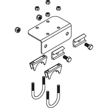 Clamping bracket set for pipe mounting