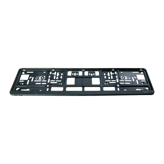License plate mounting, plastic, black, for UFS