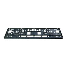 License plate mounting, plastic, black, for UFS