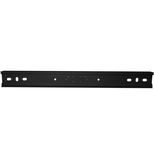 Aluminium underride guard, machined, 2400 mm, RAL9005 (deep bla