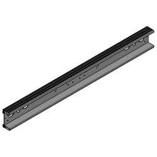 Aluminium underride guard, machined, 2400 mm, RAL 9010
