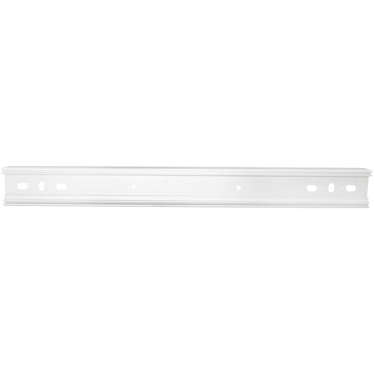 Aluminium underride guard, machined, 2400 mm, RAL 9010