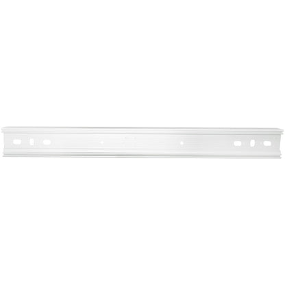 Aluminium underride guard, machined, 2400 mm, RAL 9010