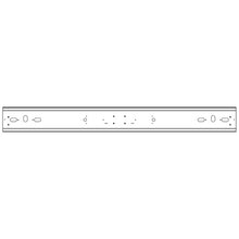 Aluminium underride guard, machined, 2400 mm, RAL 9010