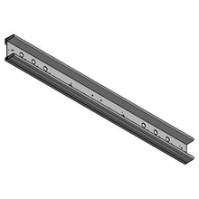 Aluminium underride guard, type 563040, 2400 mm, RAL 9010