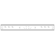 Aluminium underride guard, type 563040, 2400 mm, RAL 9010