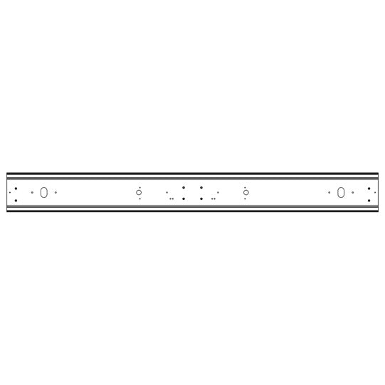 Aluminium underride guard 564040, machined, 2400 mm, raw