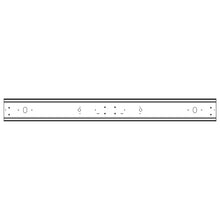 Aluminium underride guard 564040, machined, 2400 mm, raw