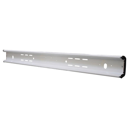 Steel underride guard, type 2430, 2400 mm, RAL9010, w/out light