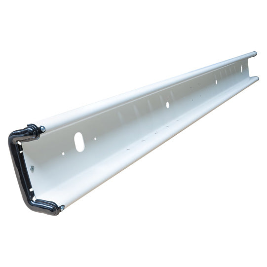 Steel underride guard, type 2010S, 2400 mm, RAL 9010