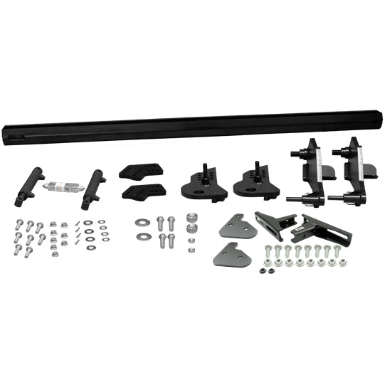 Hydraulically swivelling underride guard, KTL-coated