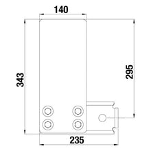 Underride guard brkt set up to 3.5 t, short (235 mm), universal