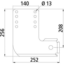 Bracket set for underride guard Mitsubishi Fuso 3S + 3C