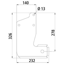 Bracket set for Ford Transit underride guard