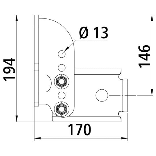 Bracket set for Stellantis underride guard