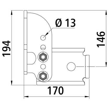 Bracket set for Stellantis underride guard