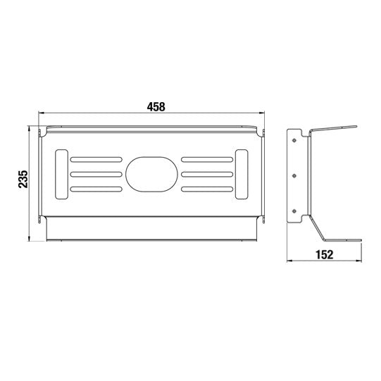 Light bracket left/right, universal for all clutch UFS