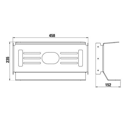 Light bracket left/right, universal for all clutch UFS