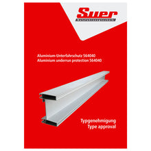 Type approval f. aluminium underride guard 564040, 11/2022
