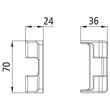 Ctrholder f. T-piece, raw stl.