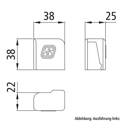 Suer lock. pocket, raw stl., R, f. welding on