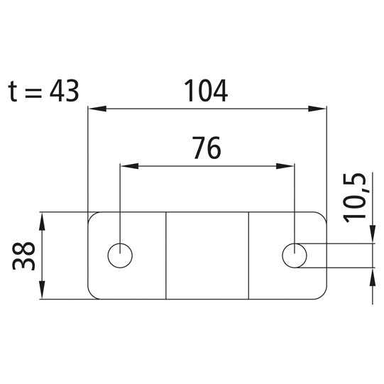 Container lock 3/4", galvanised stl., similar to Bloxwich B2000