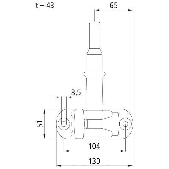 Container lock 3/4", galvanised stl., similar to Bloxwich C 300