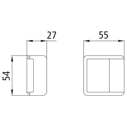Ctrholder f. engaging hook, raw