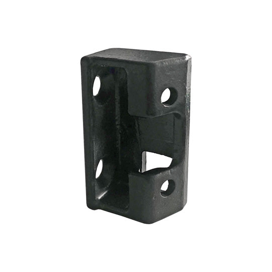 Ctrholder f. T-piece, black KTL-coated, can be screwed on