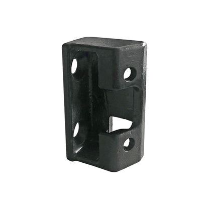 Ctrholder f. T-piece, black KTL-coated, can be screwed on