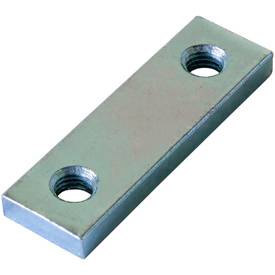 Threaded plate, galvanised stl., M8, hole spacing 40 mm