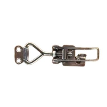 Latch with end hook, stainless steel, adj. total length 102 mm