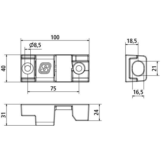 Suer hinge bearing, like 6540N/65400N, raw