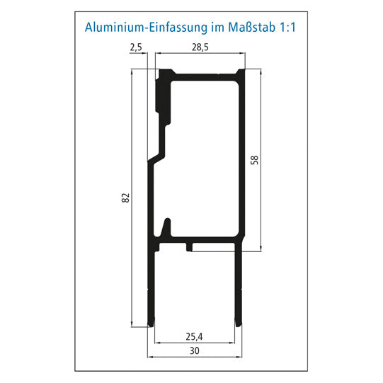 Twin-Lock long travel lock, 1015 mm, raw, left