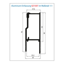 Suer long travel lock, 815 mm, anodised, L