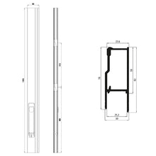 Suer tandem lock, 1015 mm, L, raw