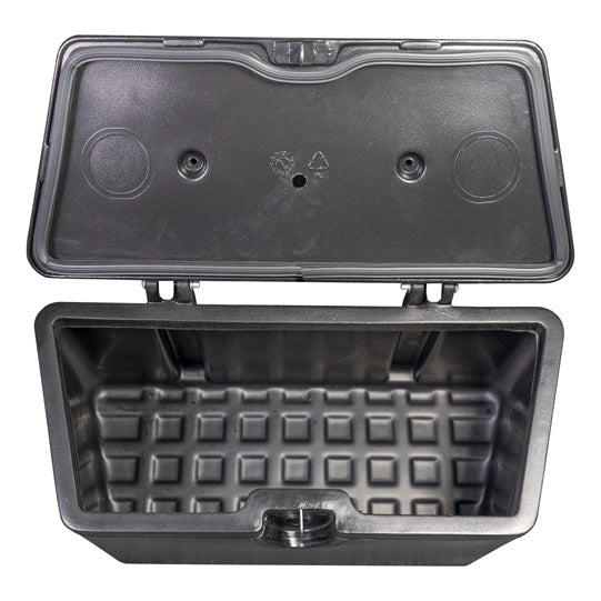 Suer Maxibox, polyethylene, black, disc lock