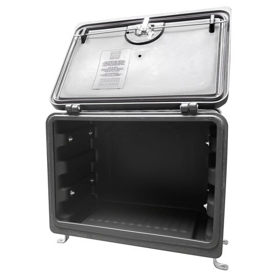 Tool box XDM/HB12, PE, 660 × 500 × 460 mm, retaining bracket